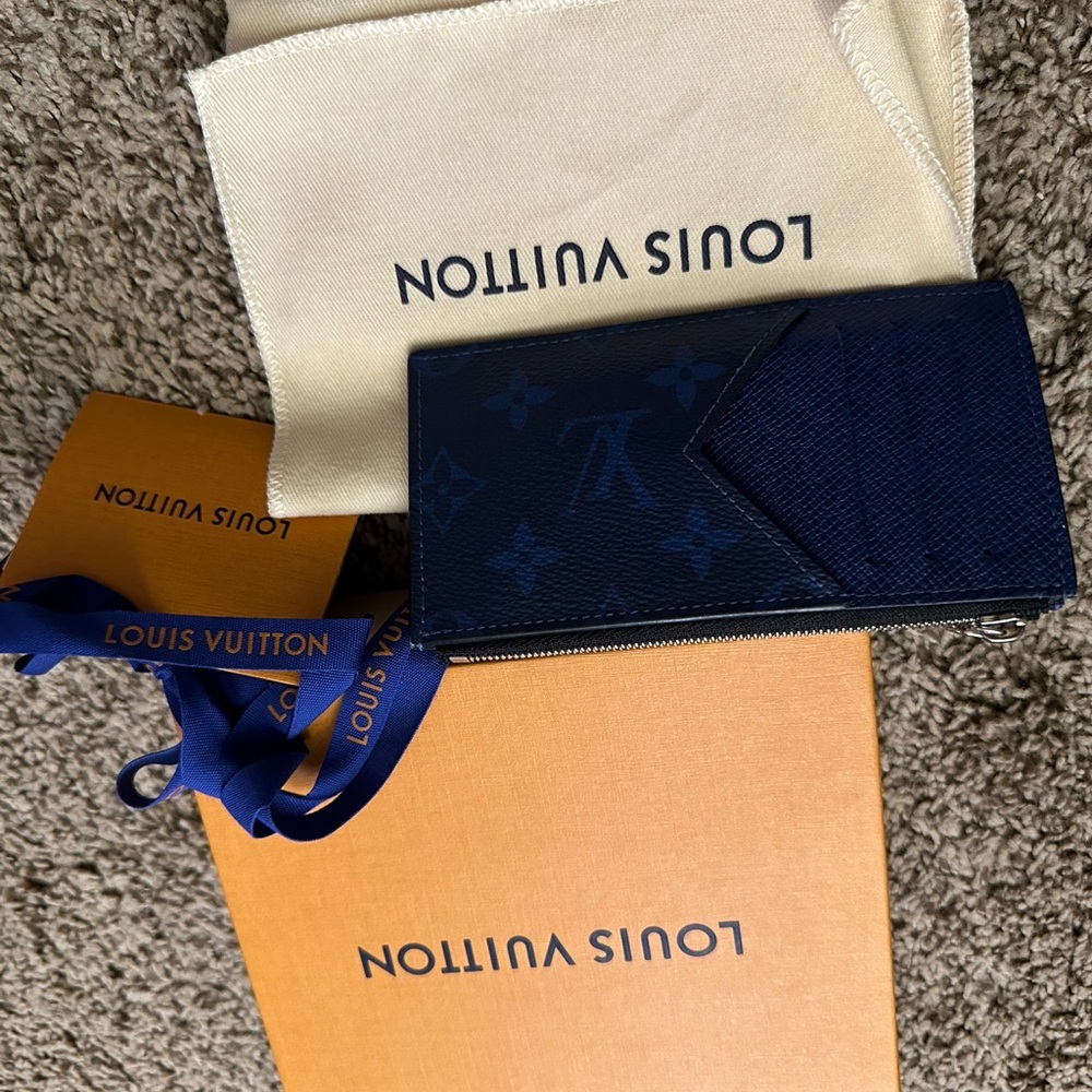 Louis Vuitton Blue Card Wallet